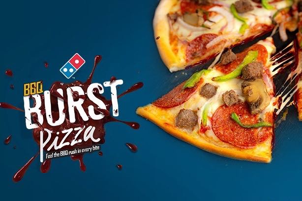 bbq burst pizza from domino's nigeria