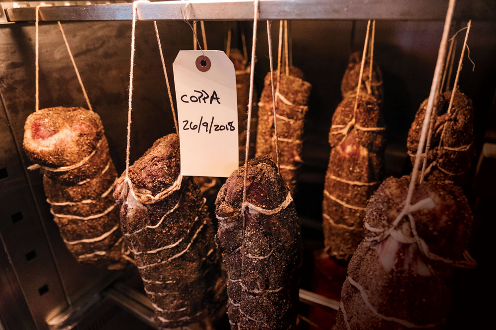 this photo illustrates the eye appeal of Italian cured meats