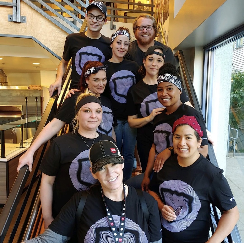 photo of a group of MOD Pizza employees