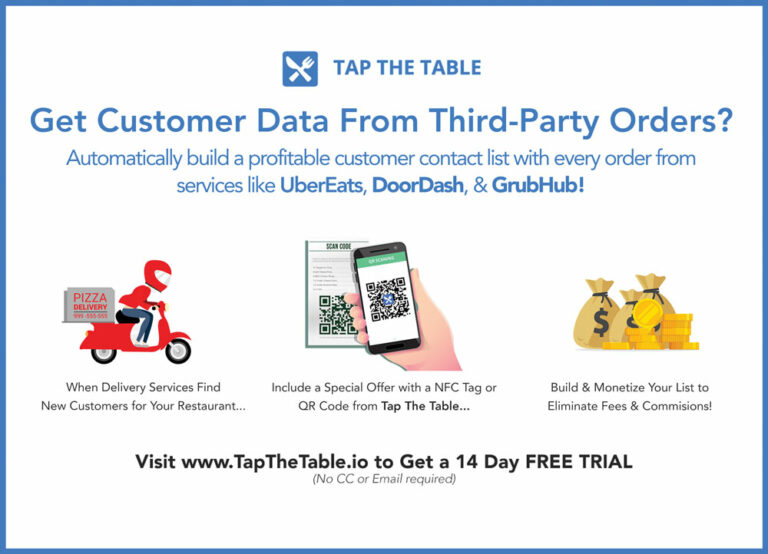 Tap the Table Lets Restaurants Collect Their Customer Data From All