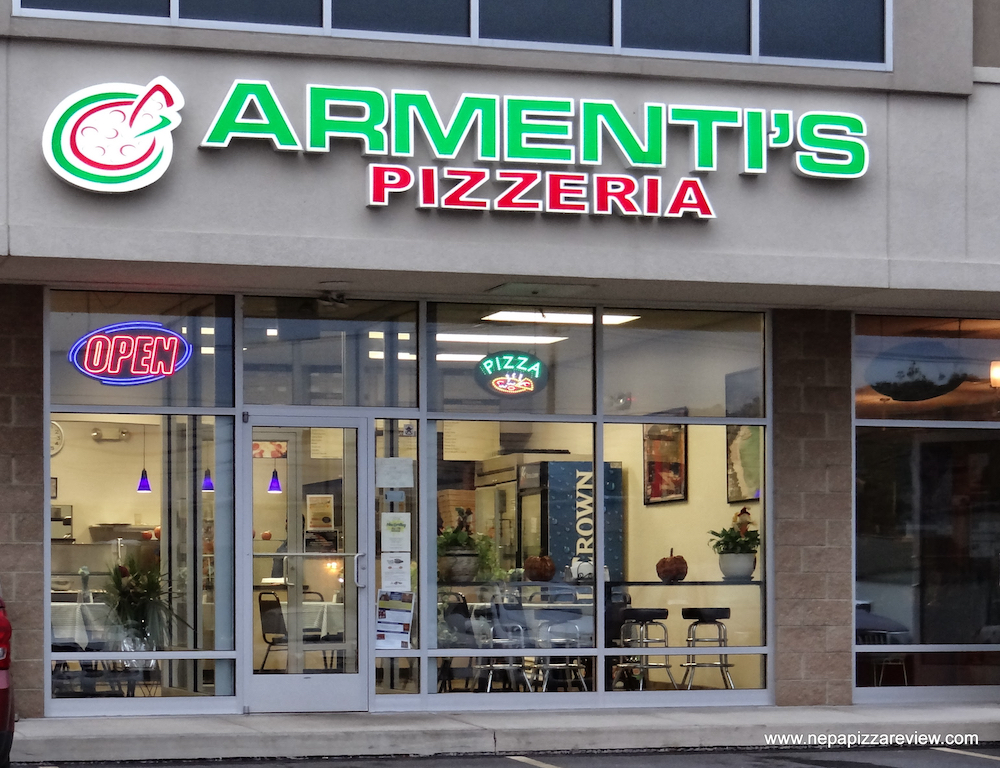 This photo shows the exterior of Armenti's Pizzeria.