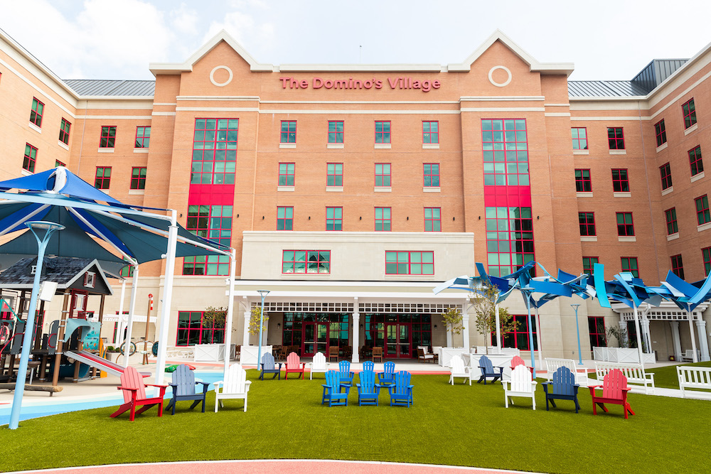 The Domino’s Village patient housing facility is set to open at St. Jude Children’s Research Hospital on Friday, September 22.