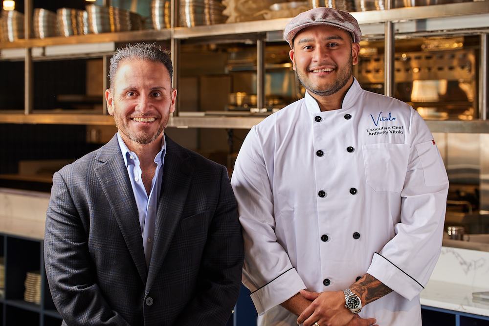 Rob Cosoli and Anthony Vitoli are partners in a new restaurant menu that features handcrafted pizza.