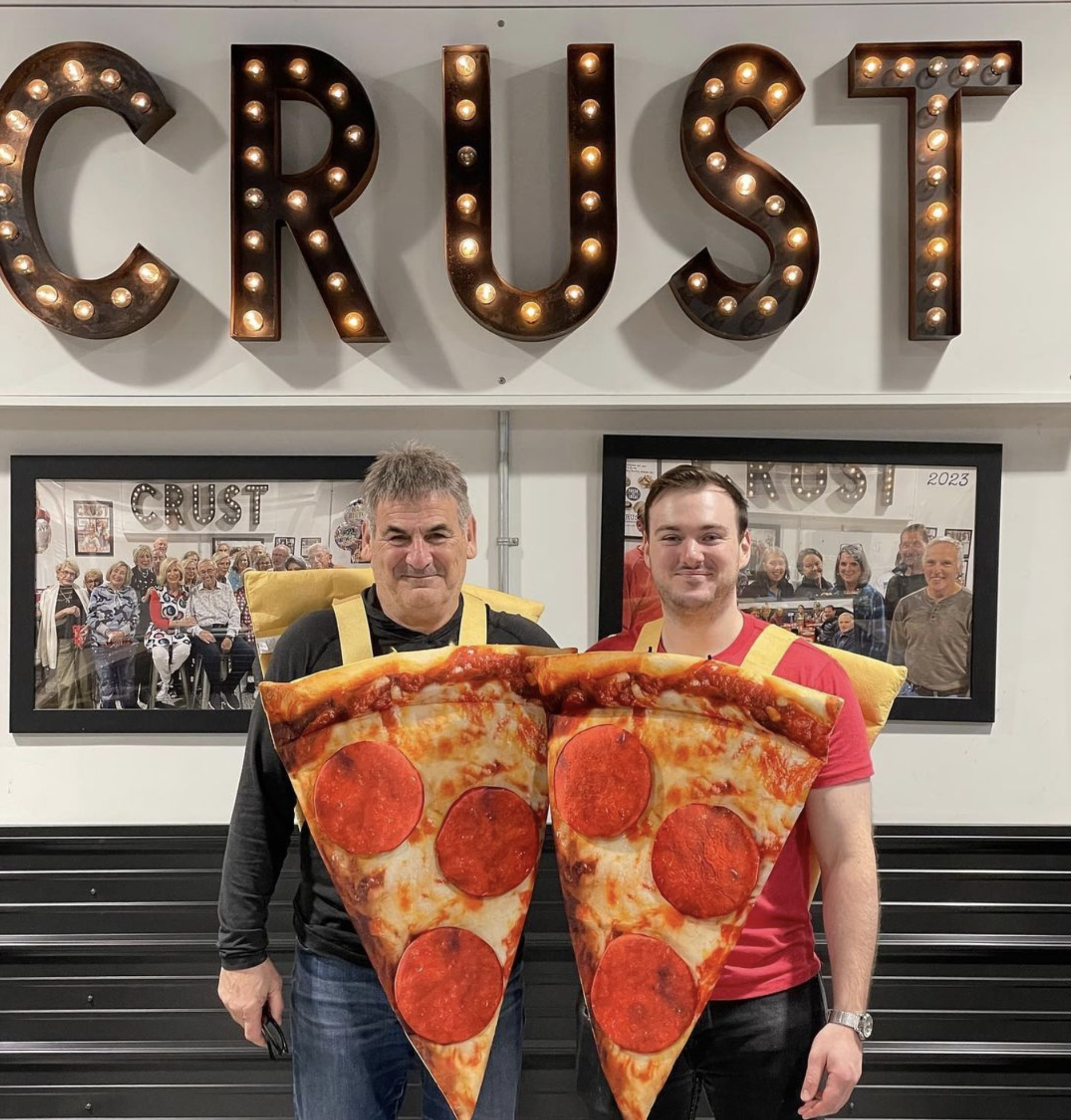 Jim Cervone with his son, Nick, on Halloween. 