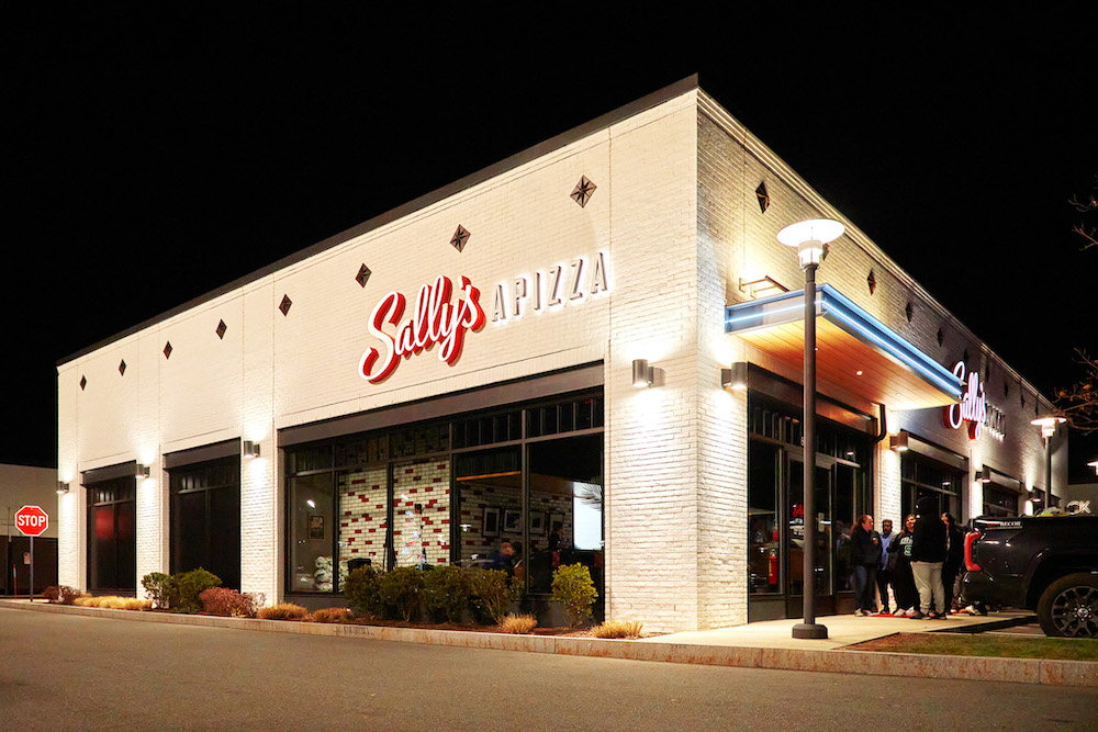 Sally's Apizza in Woburn, Massachusetts.