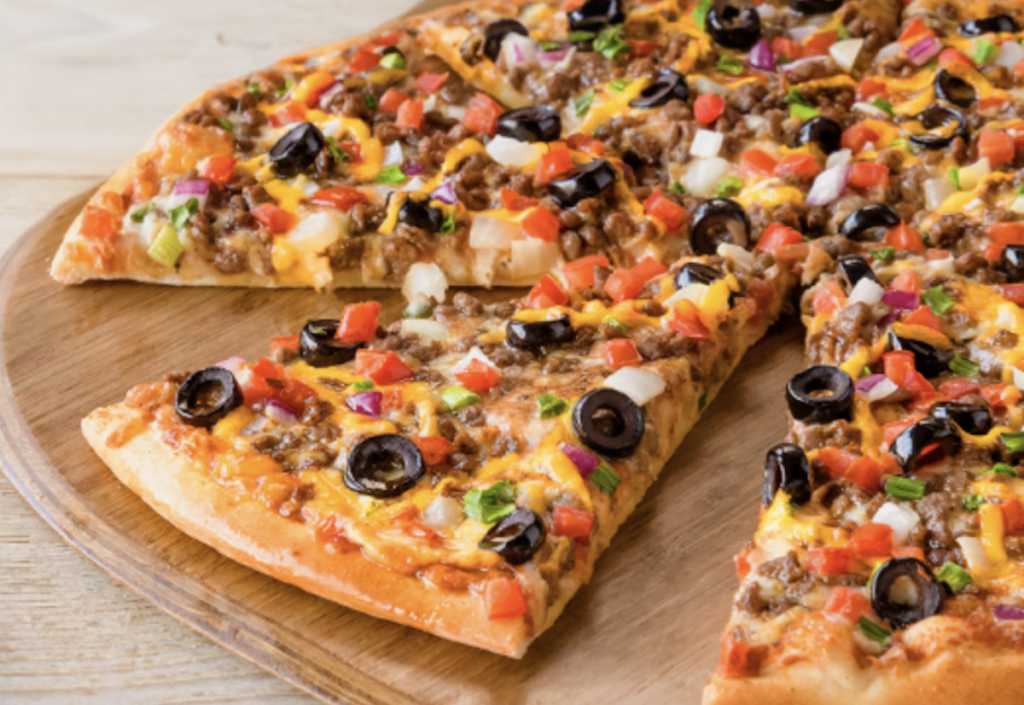 The new Taco Grande pizza from Papa Murphy's.