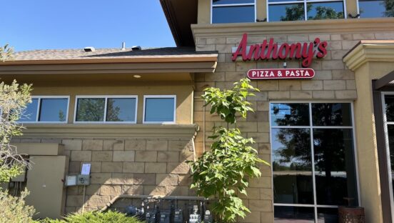 This photo shows the exterior of an Anthony's Pizza & Pasta location.