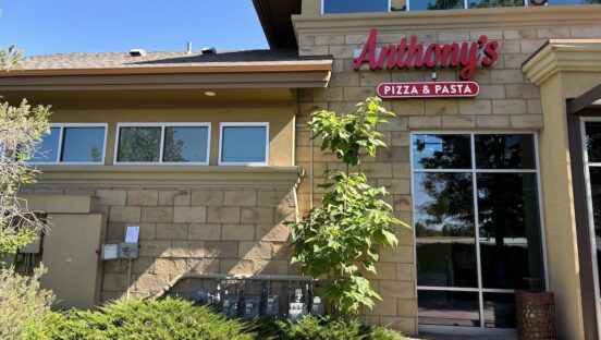 This photo shows the exterior of an Anthony's Pizza & Pasta location.