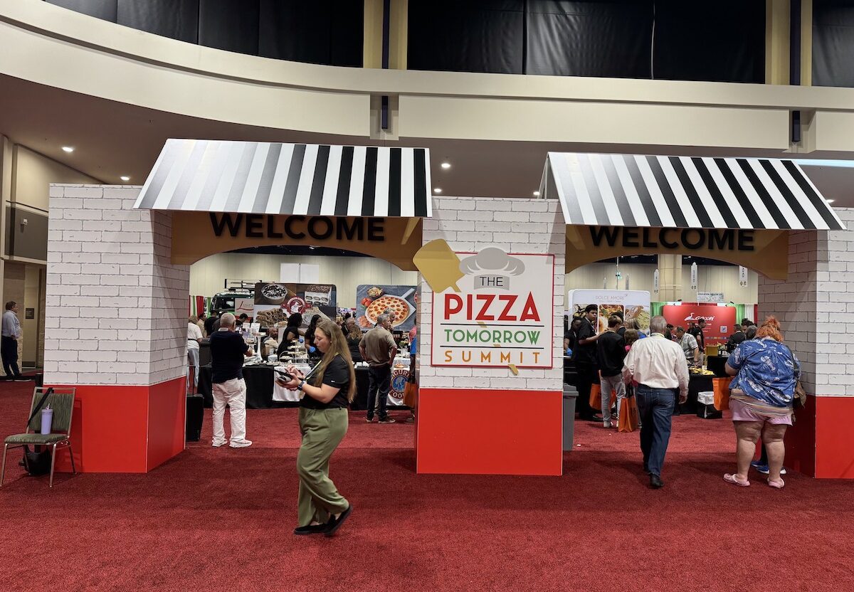 The entrance of the Pizza Tomorrow Summit.