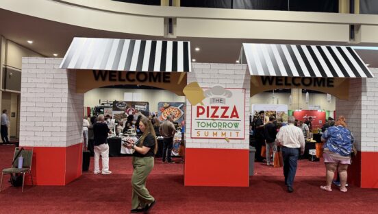 The entrance of the Pizza Tomorrow Summit.