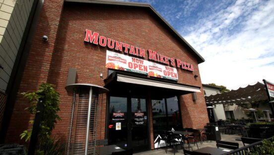 This photo shows the exterior of a Mountain Mike's location.