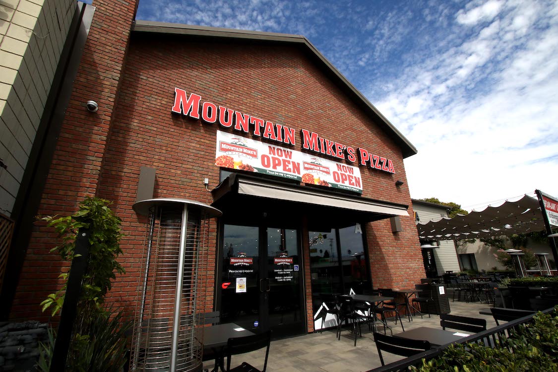 This photo shows the exterior of a Mountain Mike's location.