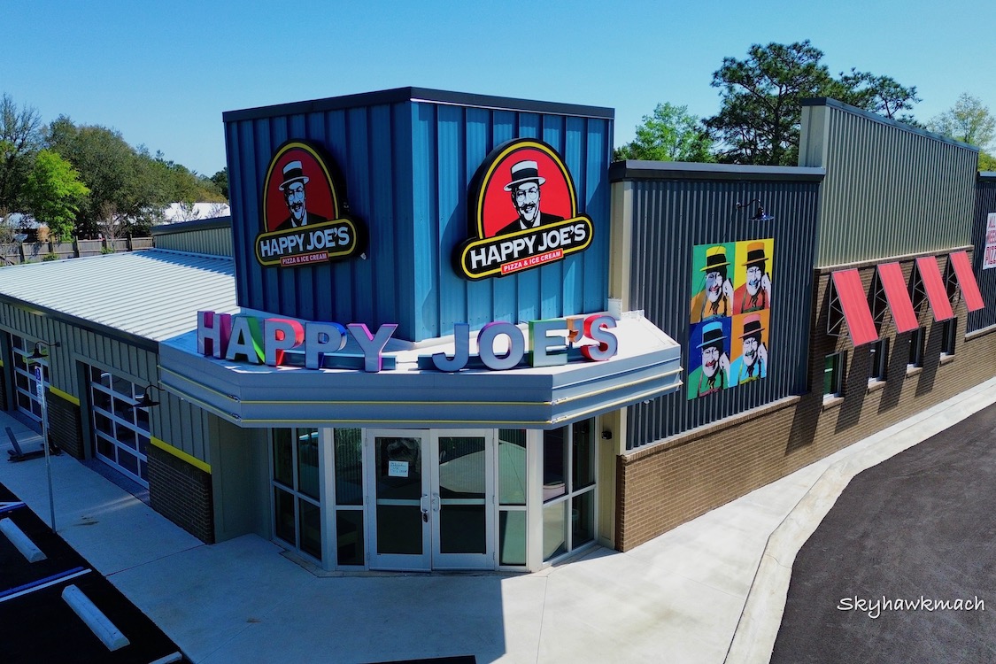 This artist's rendering depicts the new restaurant prototype for Happy Joe's.