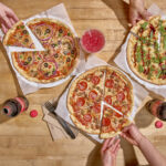This photo shows the three Masterpiece pizzas soon to be added to the MOD Pizza menu.
