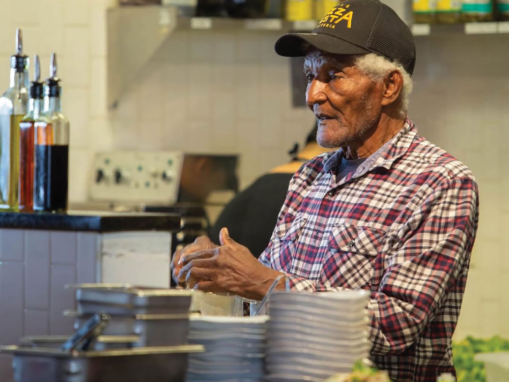 Lee considers the late Rolando Colon a co-founder of Katie’s. Her longtime dear friend, he cooked every day in the restaurant—not for customers but for Lee’s employees. “He’d dance and sing and kiss and hug,” she says.