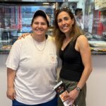 This photo shows Christy and Tori Tiso posing and smiling together.