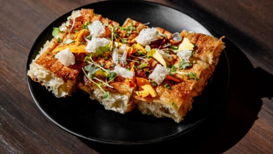 Schiacciata Pizza Tuscan flatbread at Double Zero Pie & Pub in Las Vegas