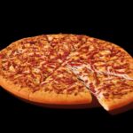 This photo shows the Webberoni pizza featuring pepperoni and a two-cheese blend.