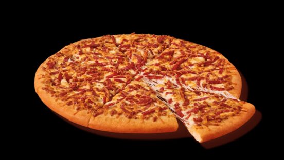 This photo shows the Webberoni pizza featuring pepperoni and a two-cheese blend.