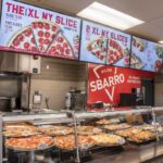 Sbarro pizza display