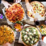 Timber Pizza Co. pizzas on a table