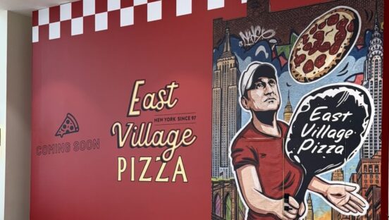 East Village Pizza mural