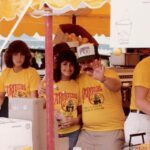 This 1980s-eara photo shows Gary Mednicov and two Garibaldi's employees running a pizza stand at a carnival. (Garibaldi's Italian Eatery)