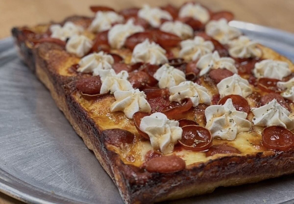 Detroit-style pizza at Frank's Ristorante & Pizzeria in Richmond, Virginia