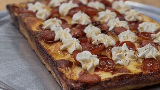 Detroit-style pizza at Frank's Ristorante & Pizzeria in Richmond, Virginia