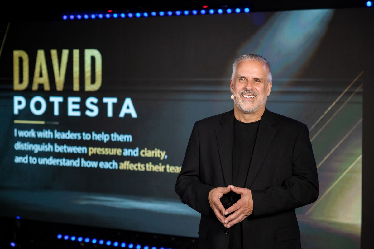 David Potesta, restaurant consultant, gives a talk