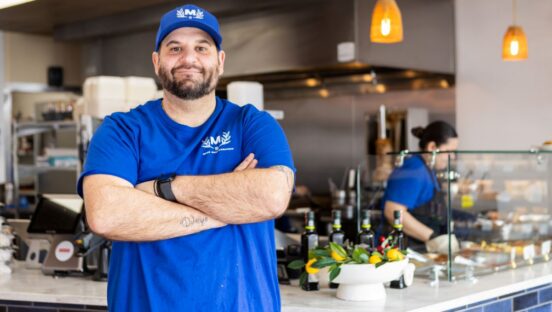 George Panagopoulos, owner of Dedham House of Pizza